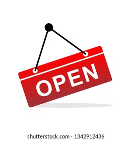 Open Store Sign for Shop. Simple sign - Vector - Vector