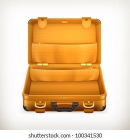 Open Suitcase, Vector