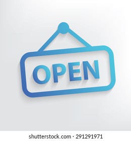 Open symbol design,clean vector