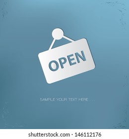 Open symbol,vector