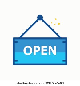  open tag vector icon, opening symbol. Modern,simple flat vector illustration for web site or mobile app
