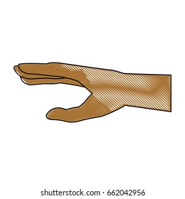 open taking man hand gesture icon