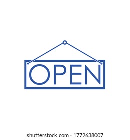 open text in the box design vector
