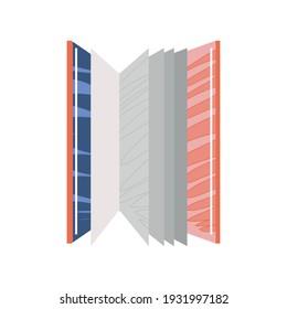 open textbook education vector illustration cartoon icon isolated style