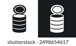 Open tin can icon in solid style