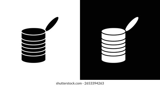 Open tin can icon Vector scalable graphics