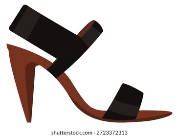 Zapato de verano de puntera abierta. Moda clásica de verano