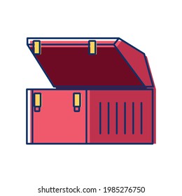 Open Toolbox Empty Icon Isolated