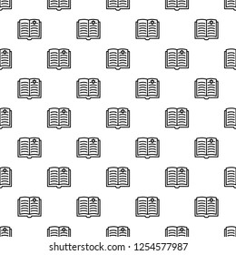Open torah pattern seamless vector repeat for any web design