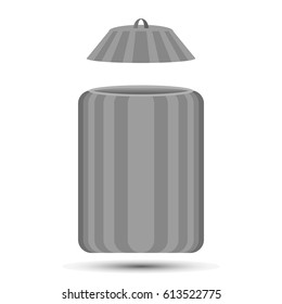 Open trash vector image