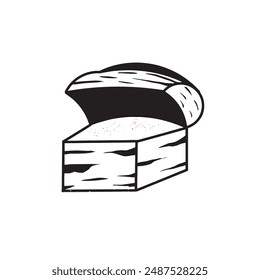 open treasure chest vector icon, treasure box icon