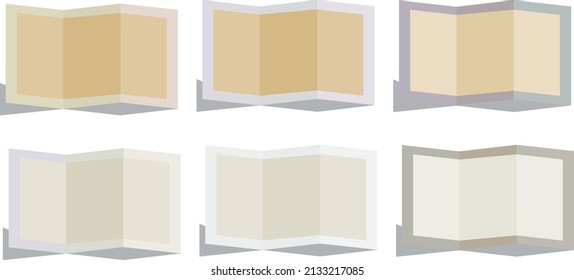 Open tri-fold papers.
Write something message.