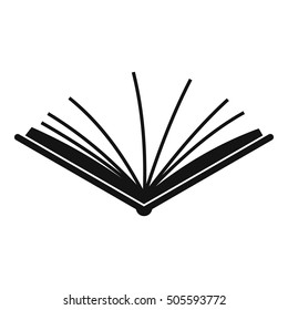 Open tutorial icon. Simple illustration of open tutorial vector icon for web