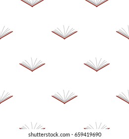 Open tutorial pattern seamless flat style for web vector illustration