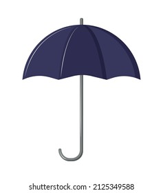 icono plano de paraguas abierto aislado