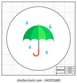 Open umbrella icon