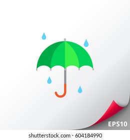 Open umbrella icon