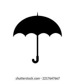 Abrir diseño de icono de paraguas en fondo blanco.Ilustración vectorial.