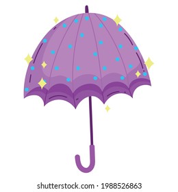 open umbrella protection weather icon