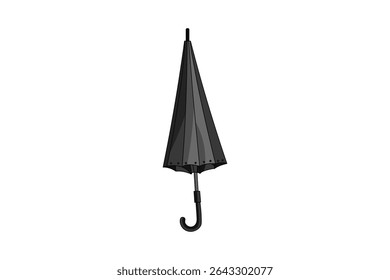 Open umbrella vector in colorful flat cartoon style, great for use in kids visuals, baby product packaging, seasonal icons, and seamless textile patterns
