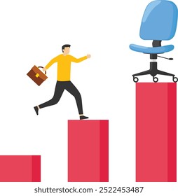 Open vacancy and empty company chair as hiring symbol. Offer vacancy. Career position. Hiring staff. Modern flat vector illustration.

