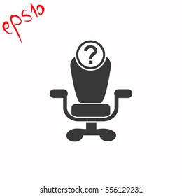 Open vacancy grey icon.