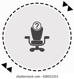 Open vacancy icon Flat Design. Isolated Illustration.