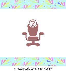 Open vacancy vector icon on white background. Isolated illustration. Business picture.