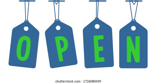 Abrir vintage de texto caligráfico vectorial