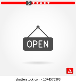 open vector icon