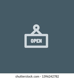 Open vector icon. Open concept stroke symbol design. Thin graphic elements vector illustration, outline pattern for your web site design, logo, UI. EPS 10.