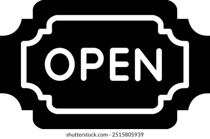 Open Vector Icon Design Illustration