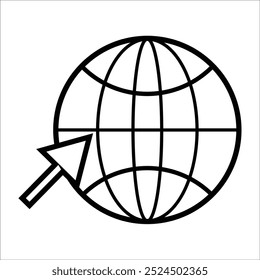 open vector icon line template