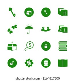 open vector icons set. with nest chicks, butterflies, open lock and lock in set