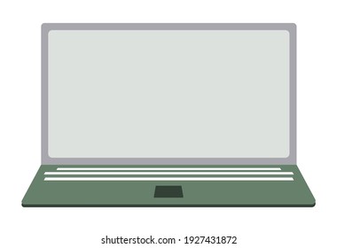 open vector laptop, website icon, simple illustration for applications, presentations