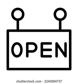 Open Vector Line Icon Design