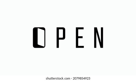 Blootipo vectorial abierto. Icono de vector abierto