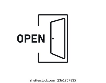 open vector symbol.
Suitable for signage