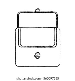 open wallet icon image vector illustration design 