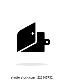 Open wallet simple icon on white background. Vector illustration.