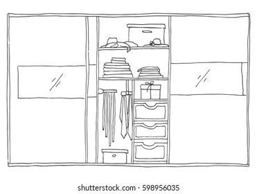 215 Shoe Shelf Sketch Images, Stock Photos & Vectors | Shutterstock