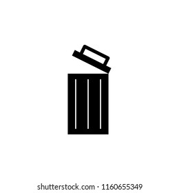 open wastebasket icon. Element of simple icon. Premium quality graphic design icon. Signs and symbols collection icon for websites, web design, mobile app