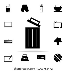 open wastebasket icon. web icons universal set for web and mobile