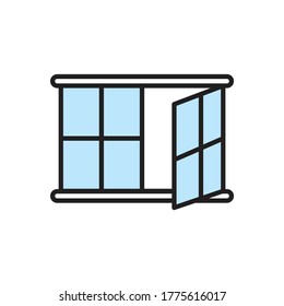 Open window icon design. vector illustration