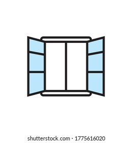 Open window icon design. vector illustration