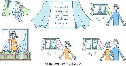 Let’s open the window and let some fresh air in the room!