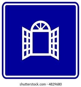 open window sign