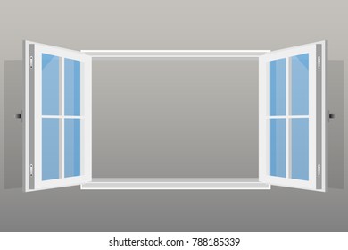 Open window vector design