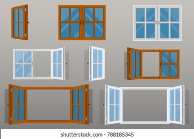Open window vector design