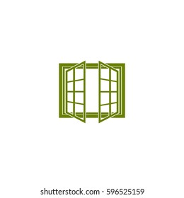 Open window vector icon.
